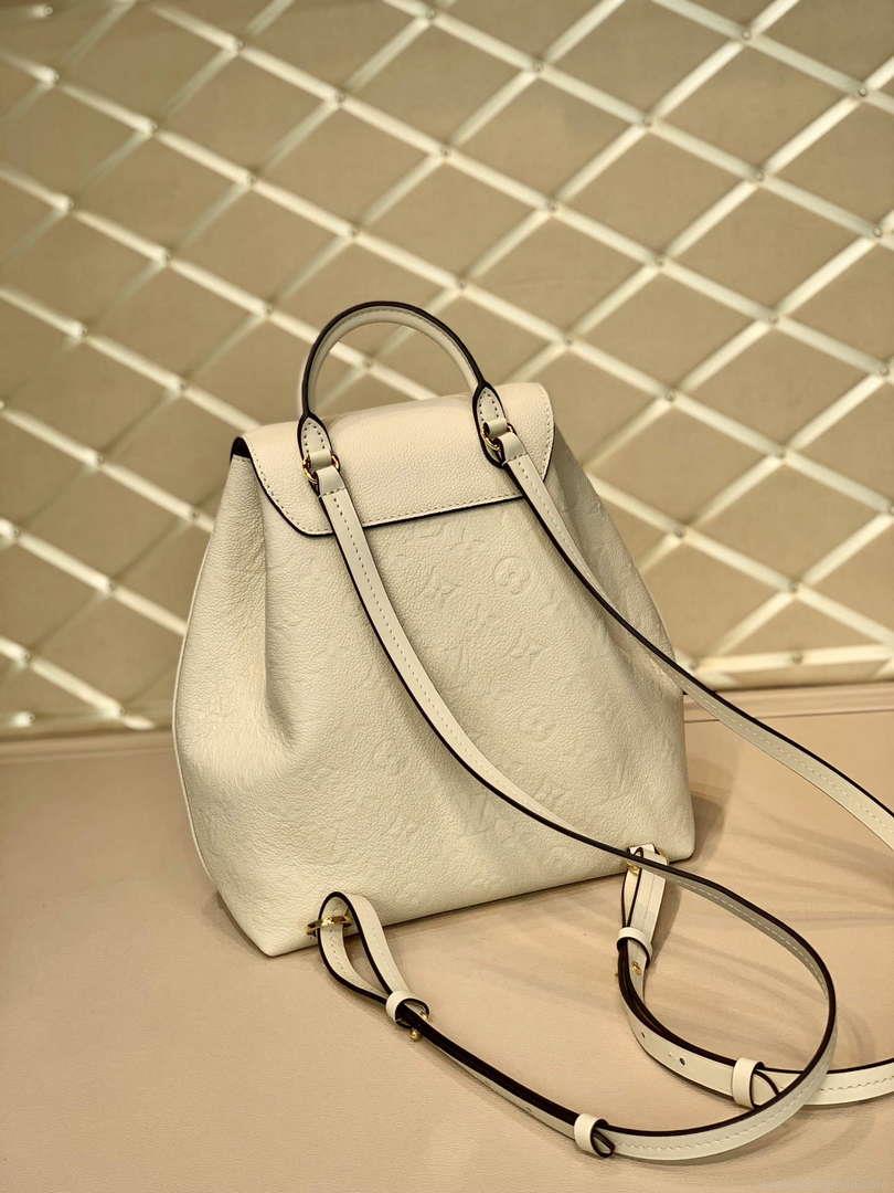 LV M45410 Louis Vuitton Montsouris Backpack Milky white
