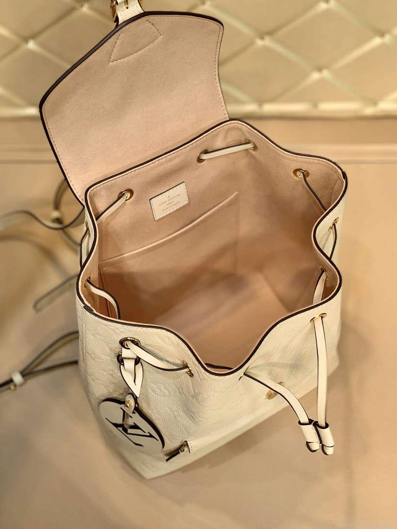 LV M45410 Louis Vuitton Montsouris Backpack Milky white