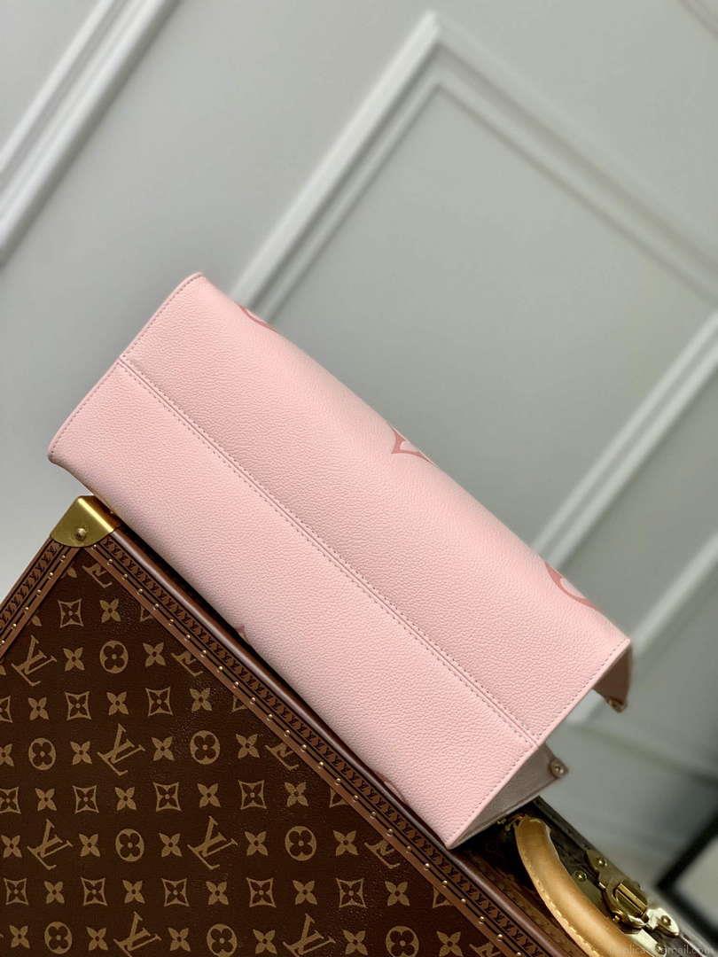 LV M46542 Louis Vuitton OnTheGo MM Bag Gradient Pink