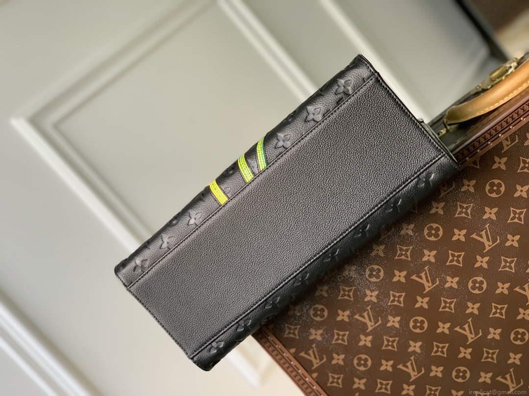 LV M46416 Louis Vuitton LV x YK OnTheGo MM Bag Black