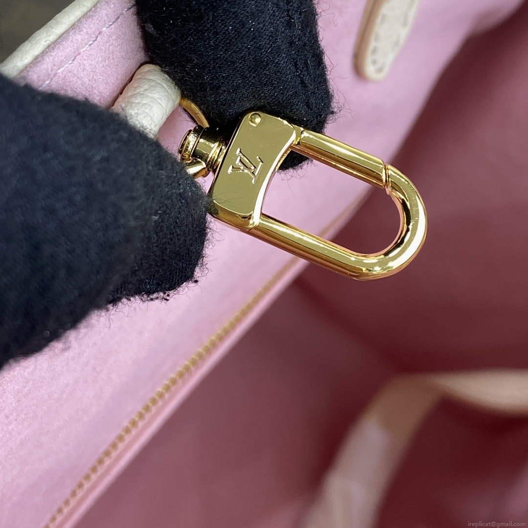 LV M46416 Louis Vuitton LV x YK OnTheGo MM Bag White