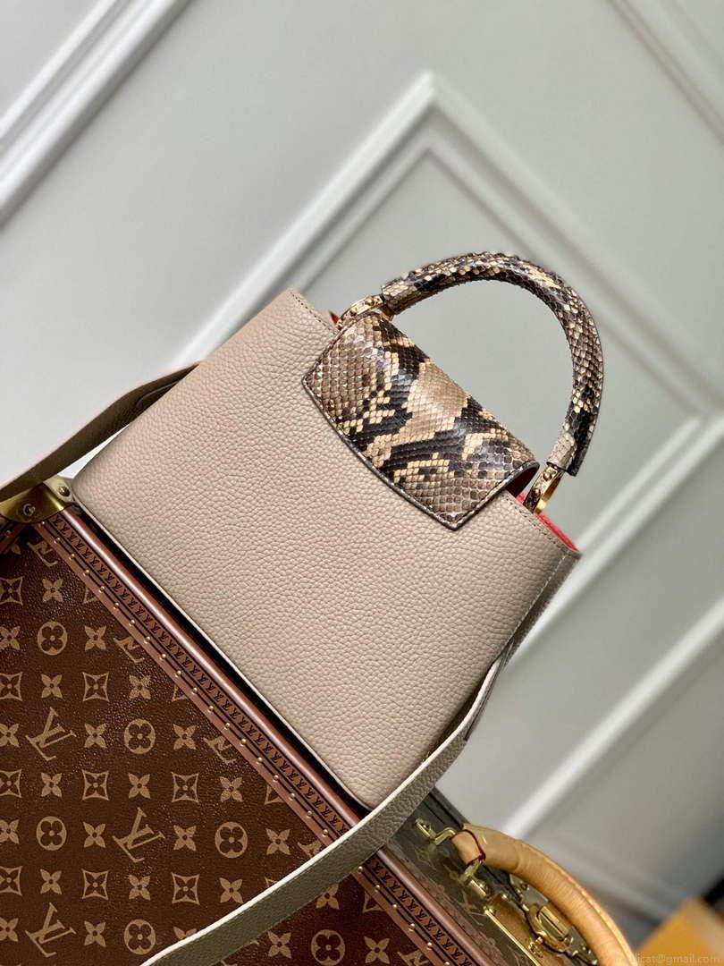 LV N80741 Louis Vuitton Capucines BB Handbag Light coffee