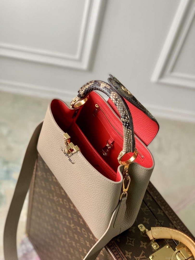 LV N80741 Louis Vuitton Capucines BB Handbag Light coffee