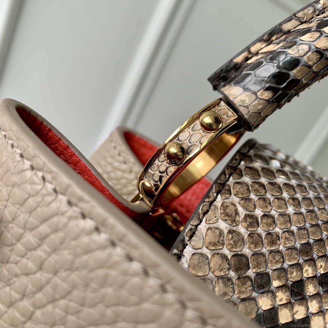 LV N80741 Louis Vuitton Capucines BB Handbag Light coffee
