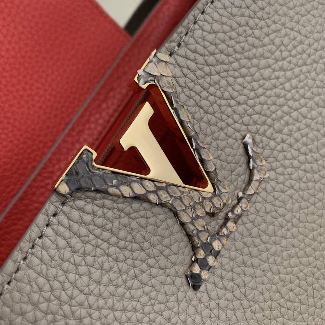 LV N80741 Louis Vuitton Capucines MM Handbag Light coffee