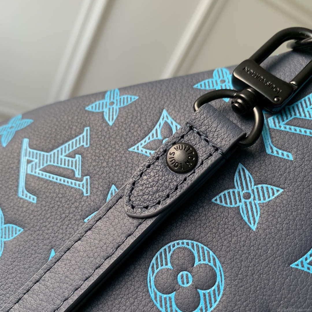 LV M82321 Louis Vuitton Pochette To-Go Bag Navy River Blue