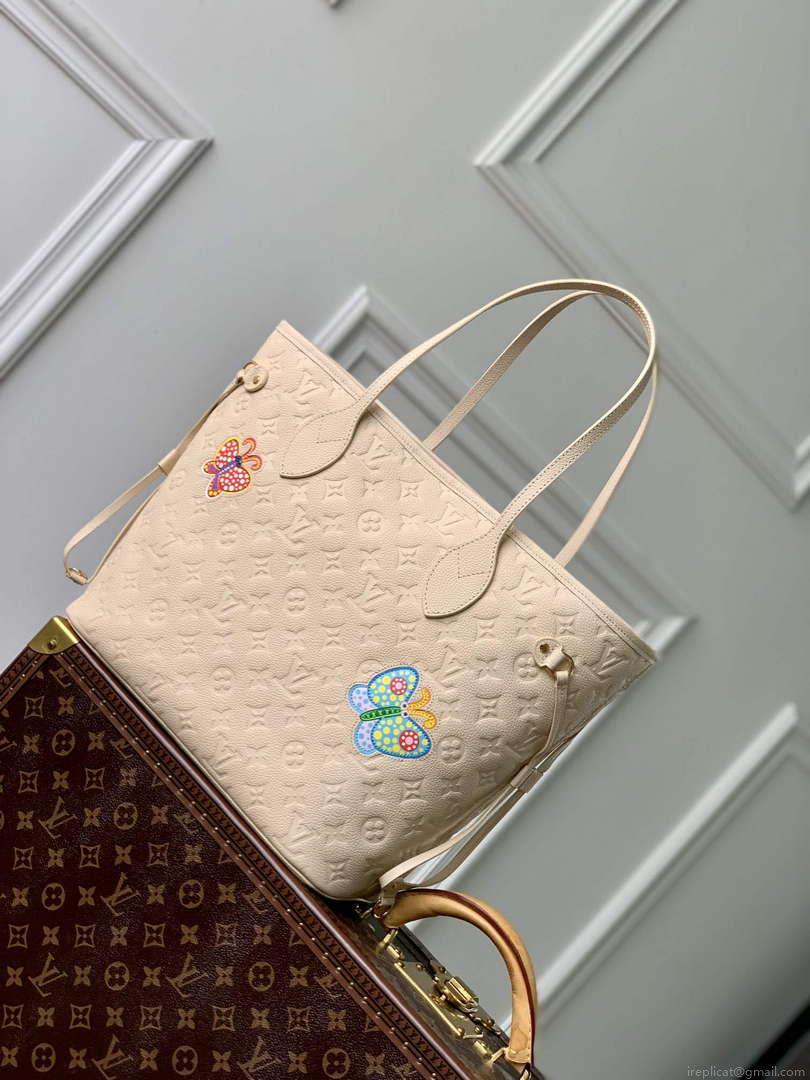 LV M21733 Louis Vuitton LV x YK Neverfull MM Bag Quartz