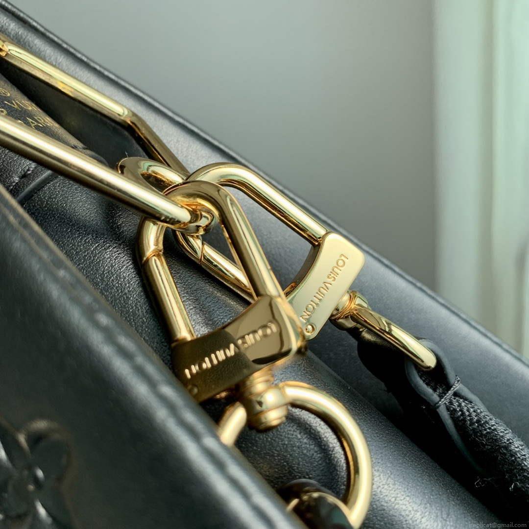 LV M57790 Louis Vuitton Coussin PM Handbag Black