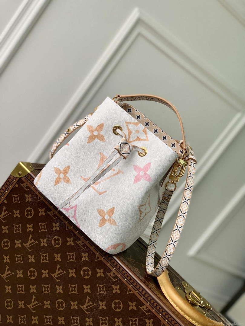 LV M22985 Louis Vuitton Néonoé BB Bucket Bag Beige