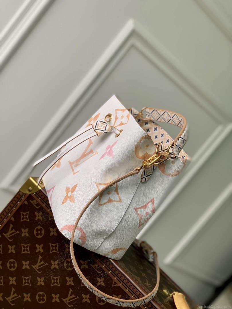 LV M22985 Louis Vuitton Néonoé BB Bucket Bag Beige