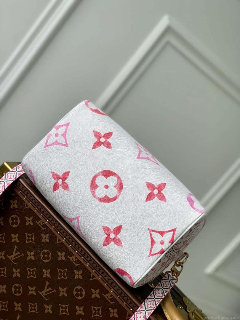 LV M23073 Louis Vuitton Speedy Bandoulière 25 Handbag Pink