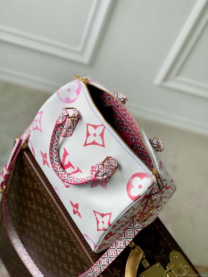 LV M23073 Louis Vuitton Speedy Bandoulière 25 Handbag Pink