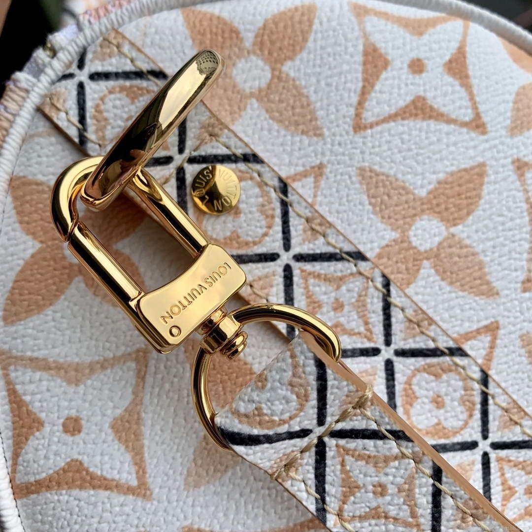 LV M22987 Louis Vuitton Speedy Bandoulière 25 Handbag Beige