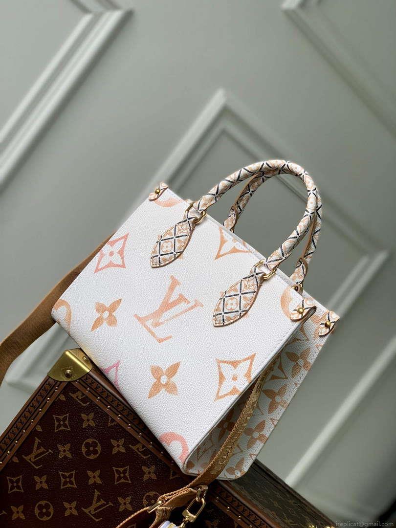 LV M22976 Louis Vuitton OnTheGo PM Handbag Beige