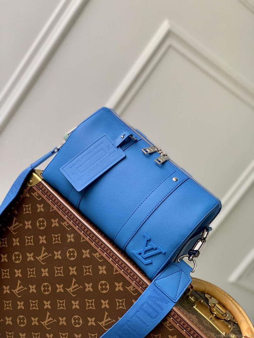 LV M22486 Louis Vuitton City Keepall Travel Bag Bright Blue