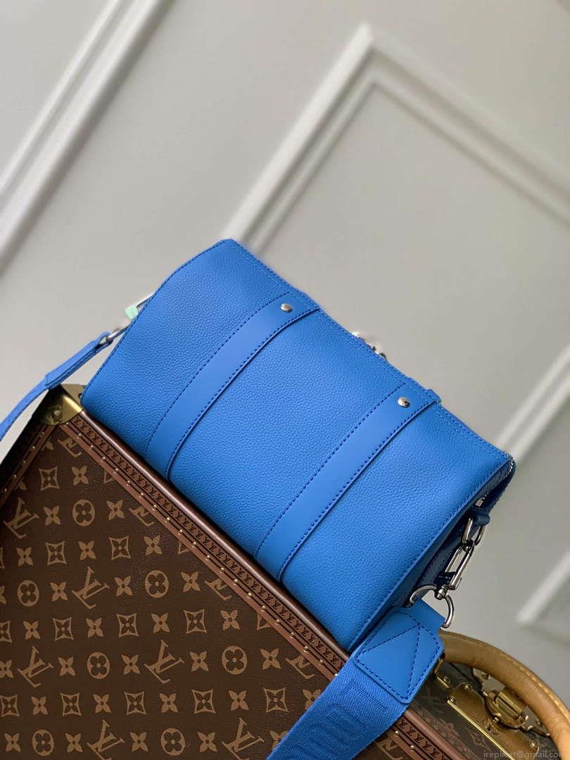 LV M22486 Louis Vuitton City Keepall Travel Bag Bright Blue