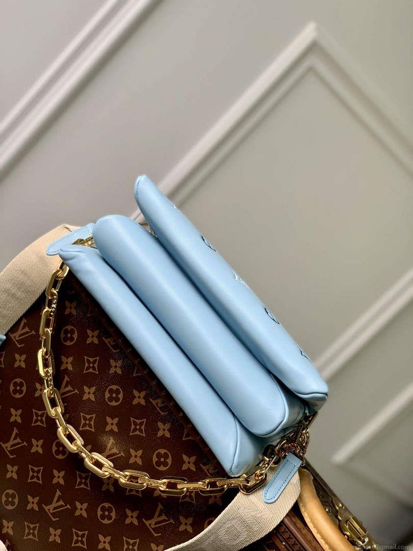 LV M22953 Louis Vuitton Coussin PM Tricolor Bag Blue