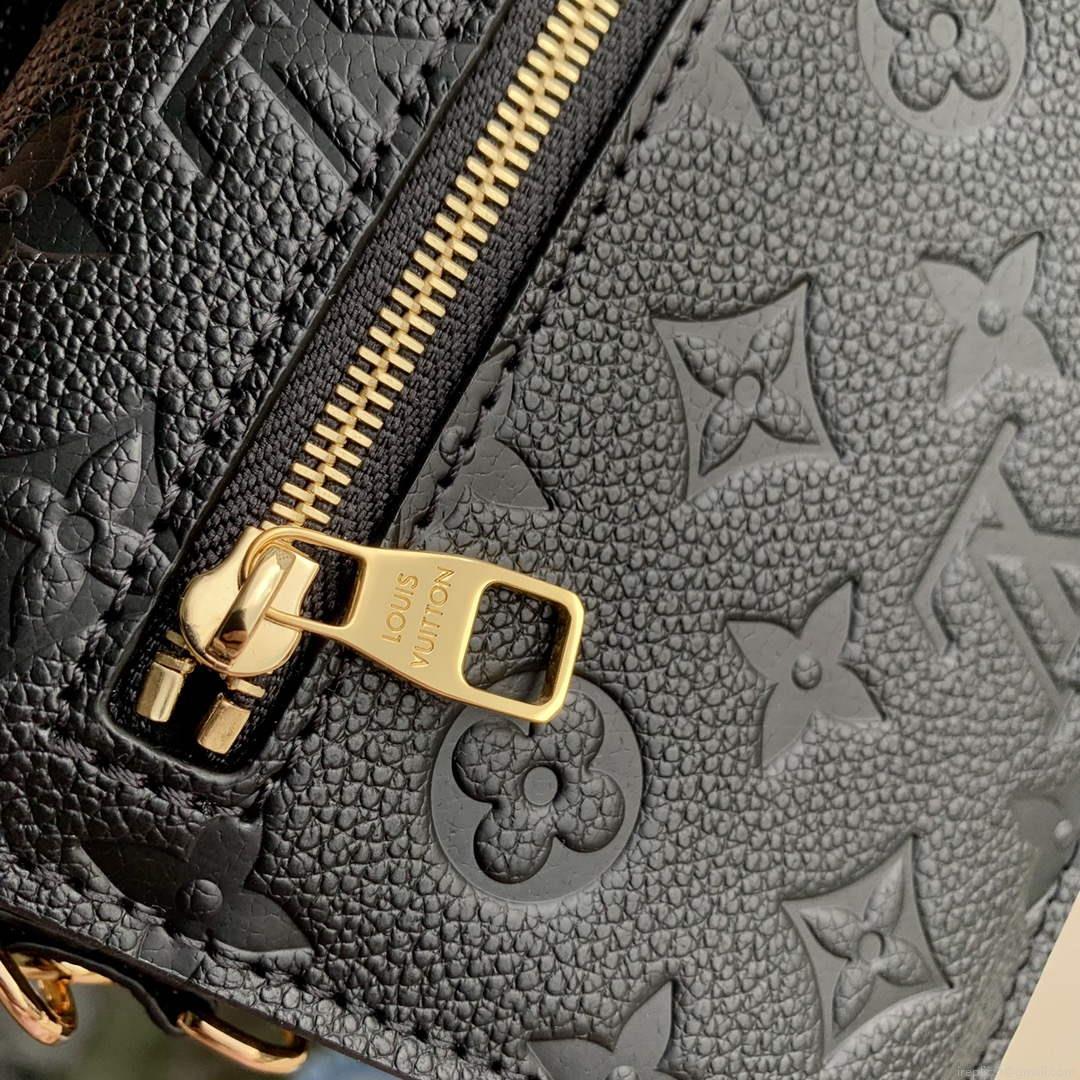 LV M46595 Louis Vuitton Pochette Métis East West Handbag Black