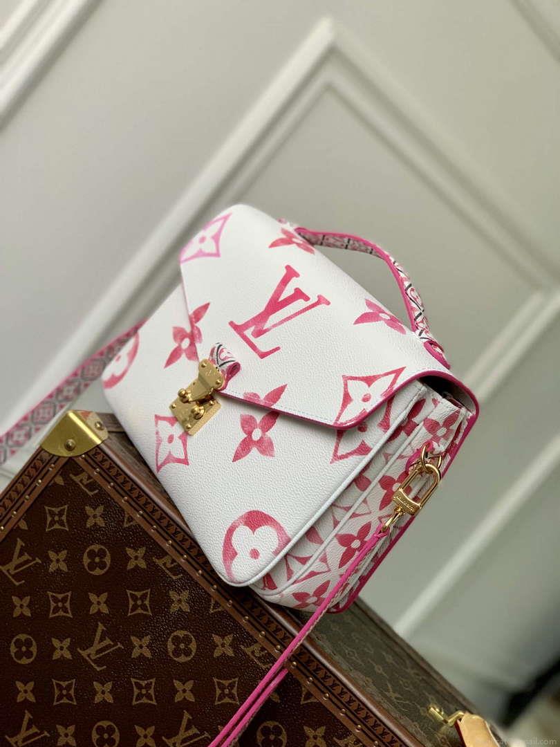 LV M23055 Louis Vuitton Pochette Métis MM Handbag Pink