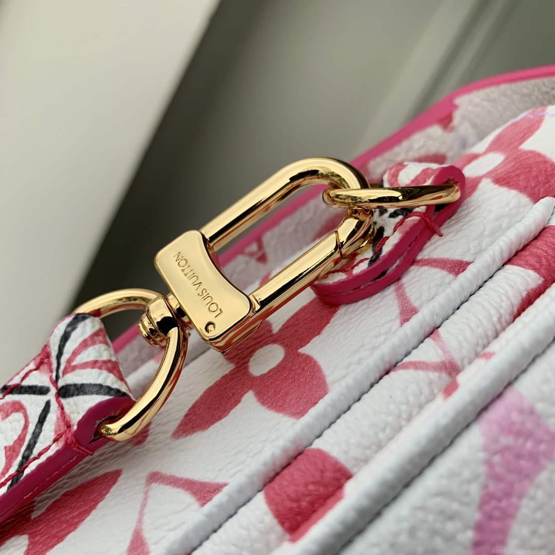 LV M23055 Louis Vuitton Pochette Métis MM Handbag Pink