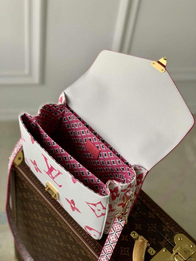 LV M23055 Louis Vuitton Pochette Métis MM Handbag Pink