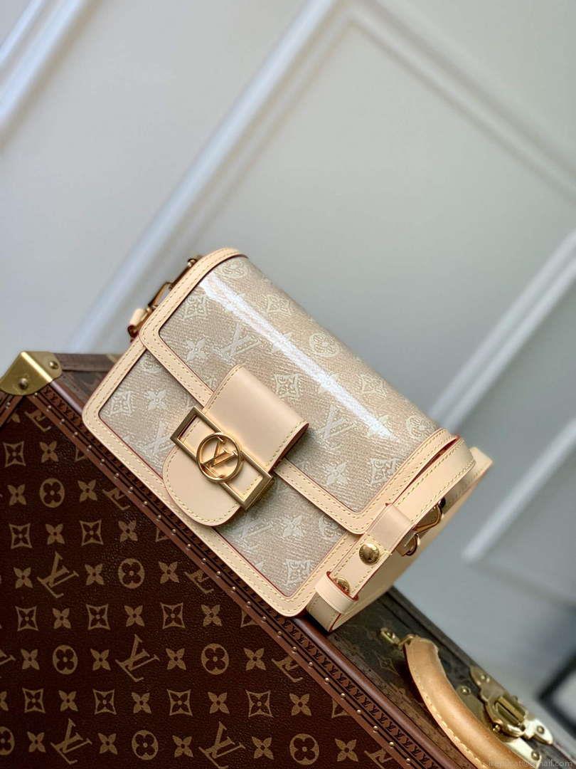LV M22826 Louis Vuitton Mini Dauphine Handbag Beige