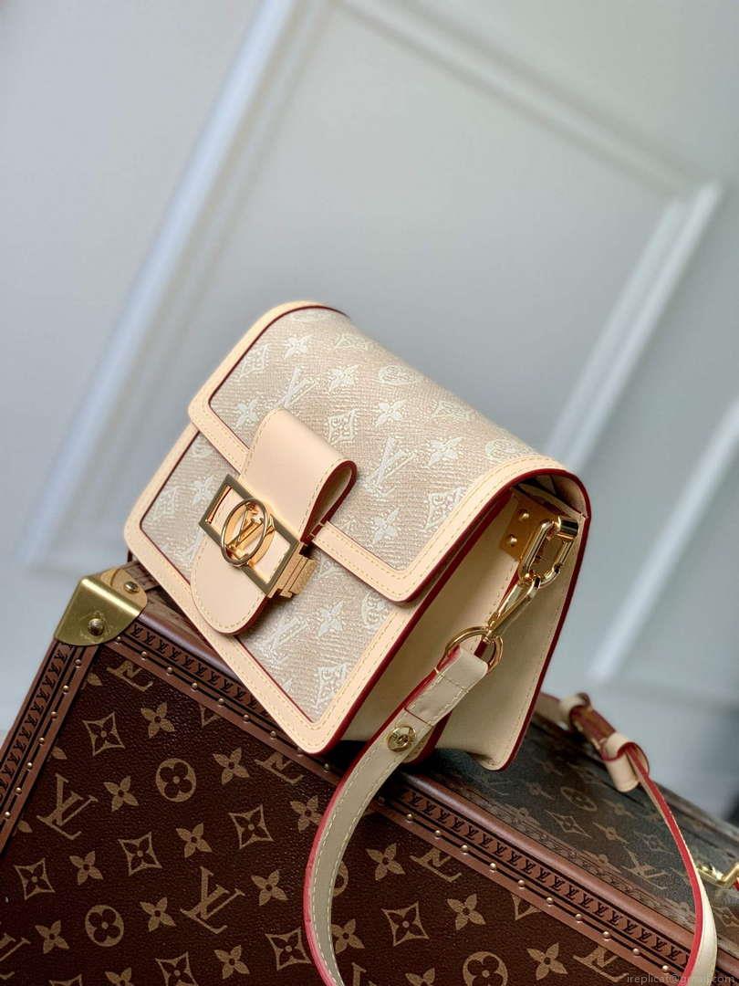 LV M22826 Louis Vuitton Mini Dauphine Handbag Beige