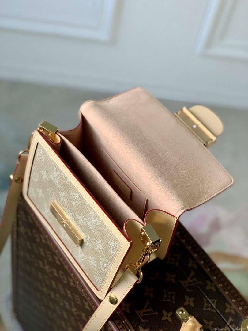 LV M22826 Louis Vuitton Mini Dauphine Handbag Beige
