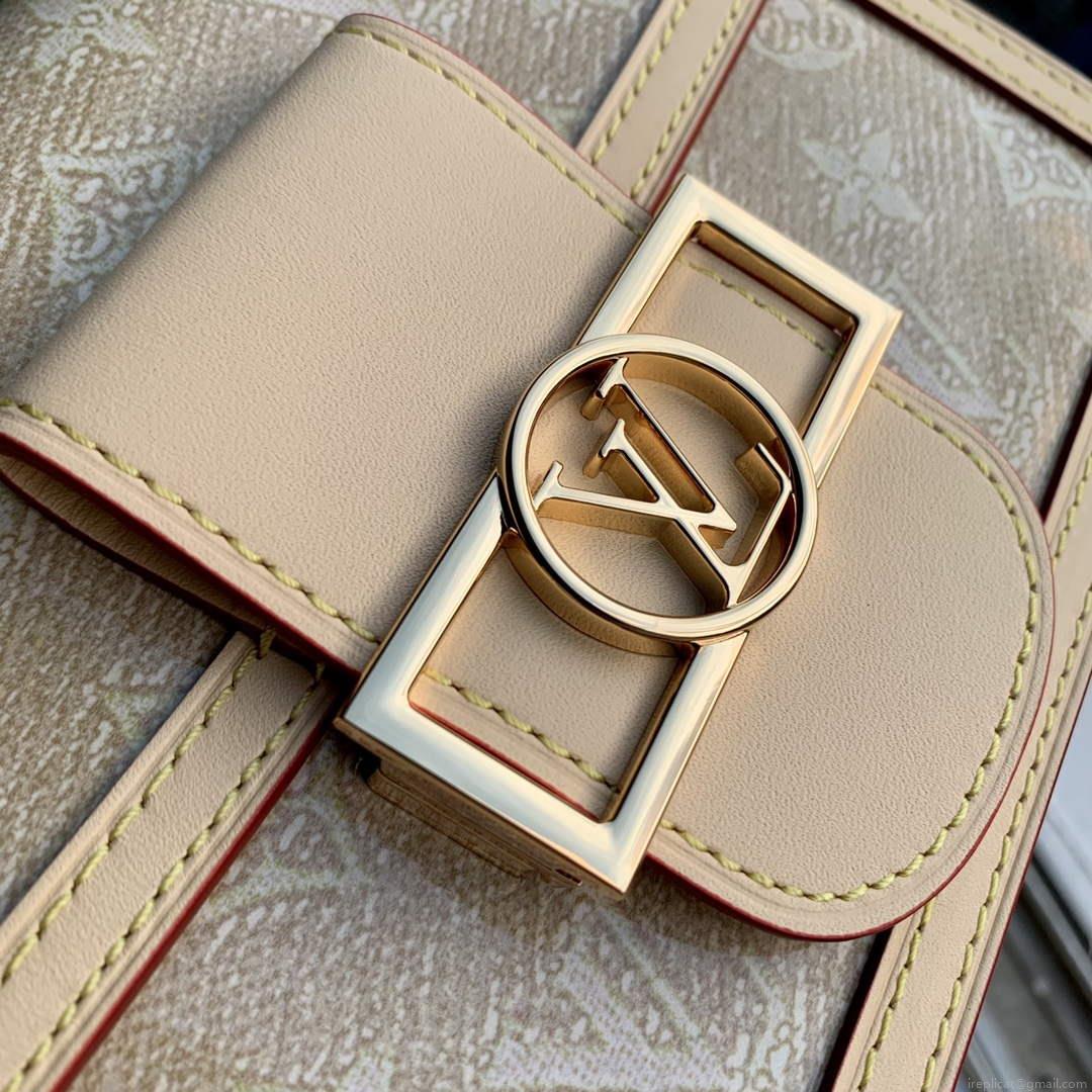 LV M22826 Louis Vuitton Mini Dauphine Handbag Beige