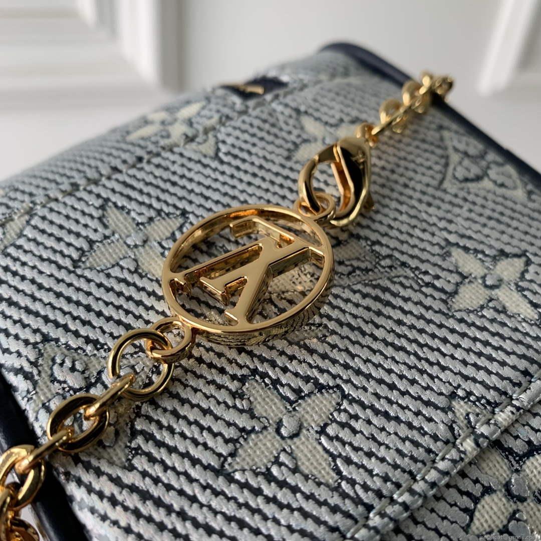 LV M82467 Louis Vuitton Micro Vanity Miniature Bag Blue