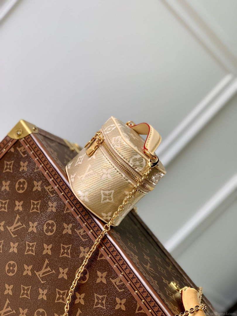 LV M22920 Louis Vuitton Micro Vanity Miniature Bag Beige
