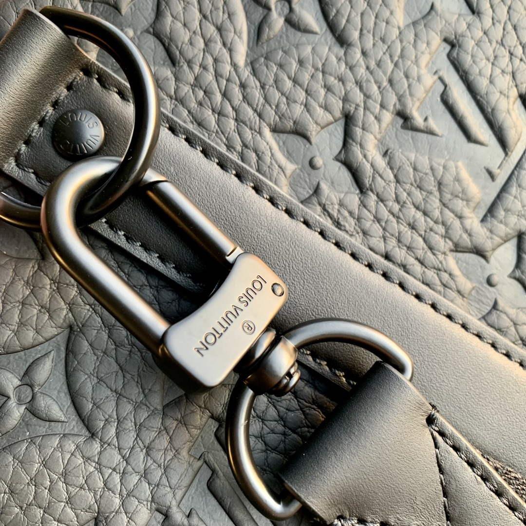 LV M22765 Louis Vuitton Keepall Bandoulière 35 Bag Black