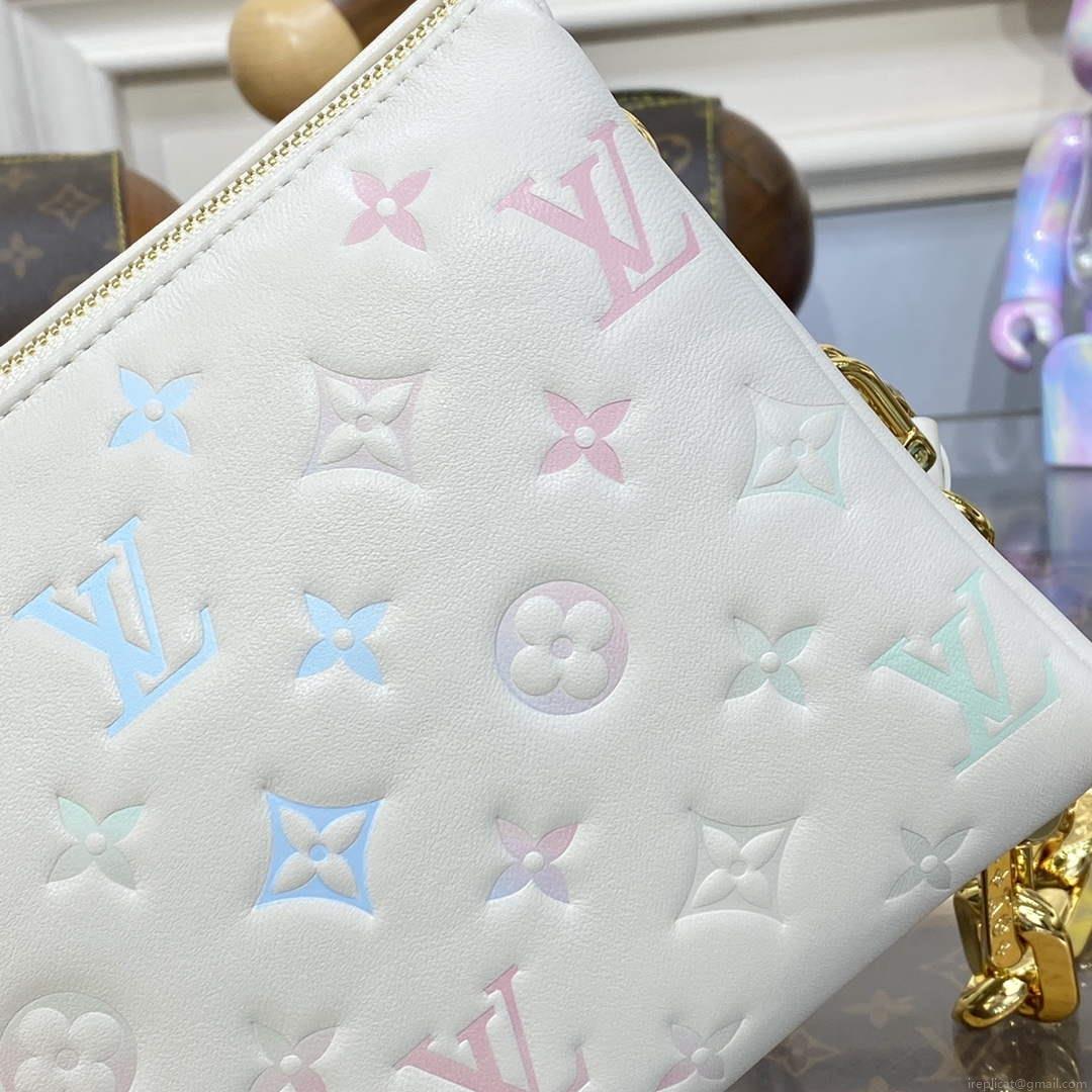 LV M22993 Louis Vuitton Coussin BB Handbag Quartz & Multicolor