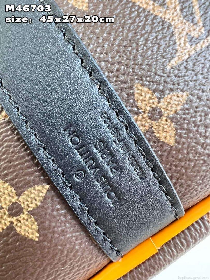 LV M46703 Louis Vuitton Keepall Bandoulière 45 Bag Radiant Sun