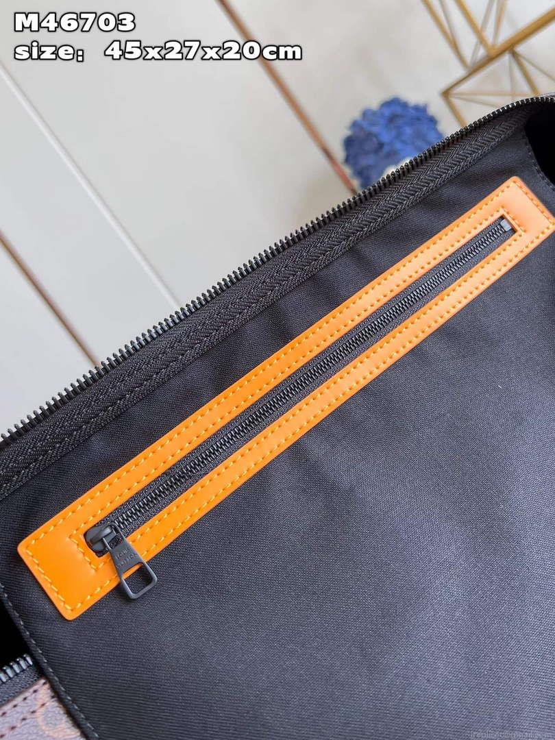LV M46703 Louis Vuitton Keepall Bandoulière 45 Bag Radiant Sun