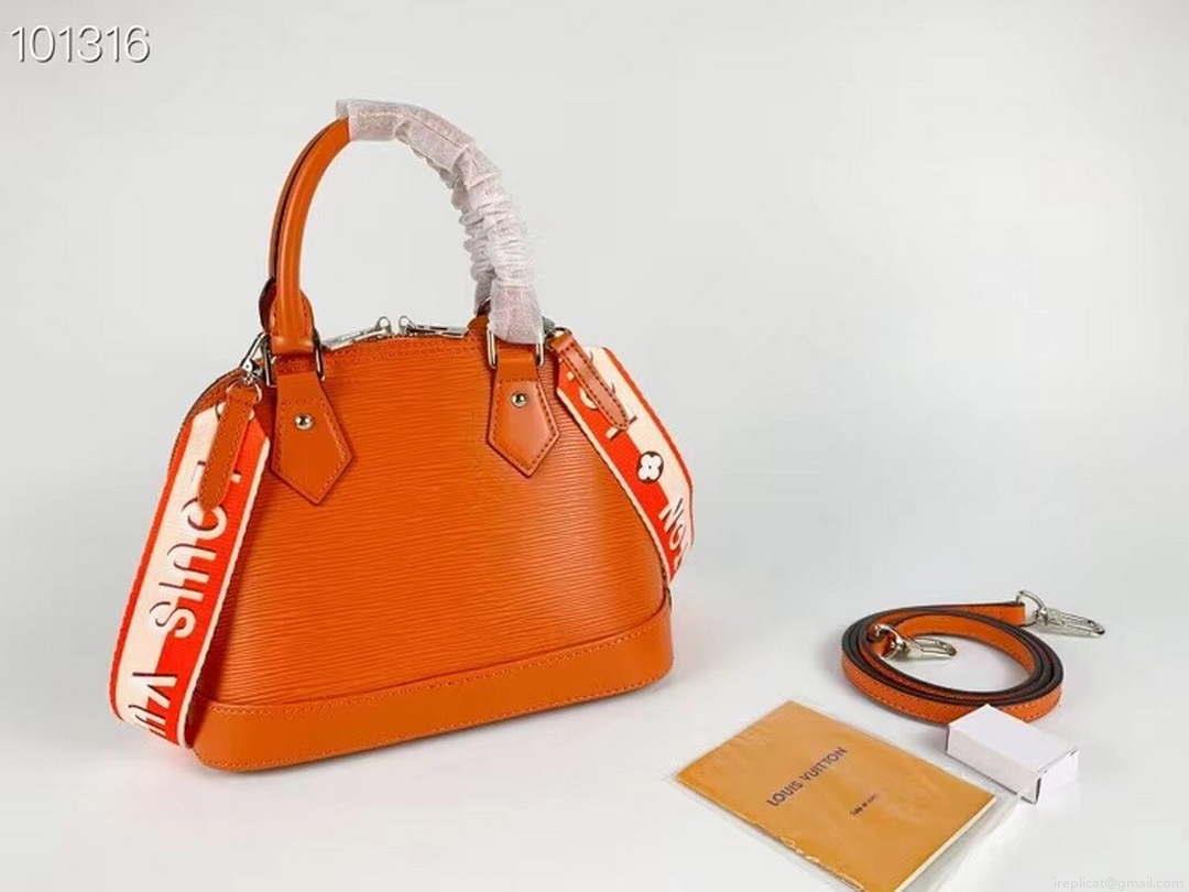 LV M59217 Louis Vuitton Alma BB Epi Handbag Orange