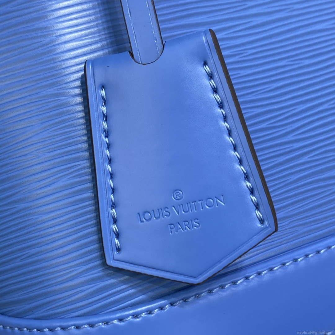 LV M57426 Louis Vuitton Alma BB Epi Handbag Blue