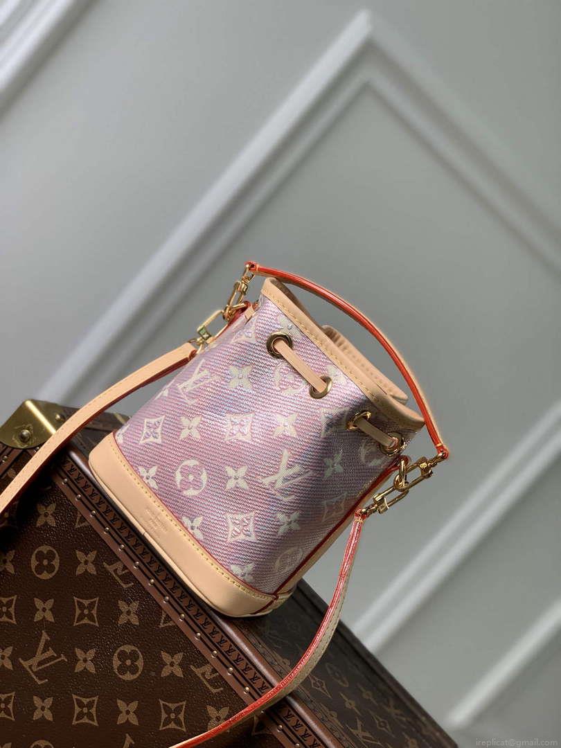 LV M82427 Louis Vuitton Nano Noe Handbag Pink