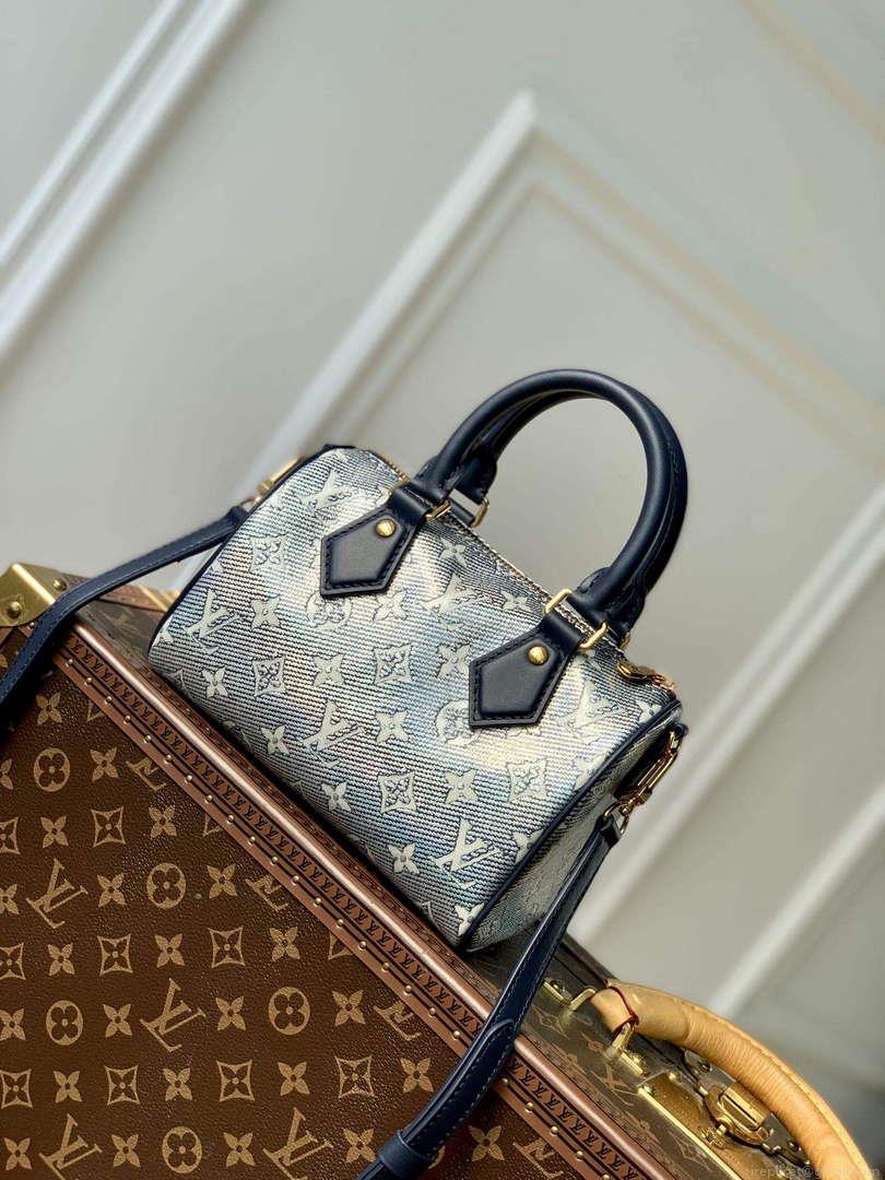 LV M23069 Louis Vuitton Speedy Bandoulière 20 Handbag Blue
