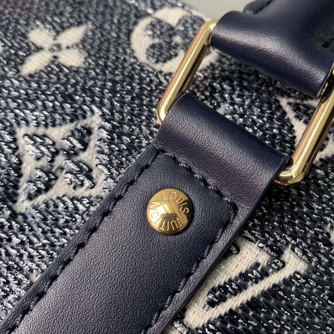 LV M22923 Louis Vuitton Keepall Bandoulière 45 Bag Blue