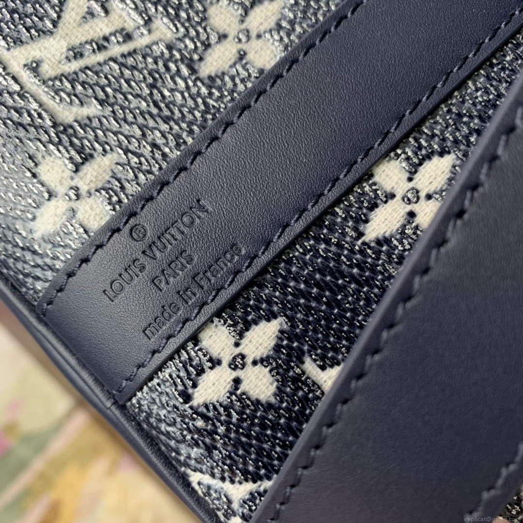 LV M22923 Louis Vuitton Keepall Bandoulière 45 Bag Blue