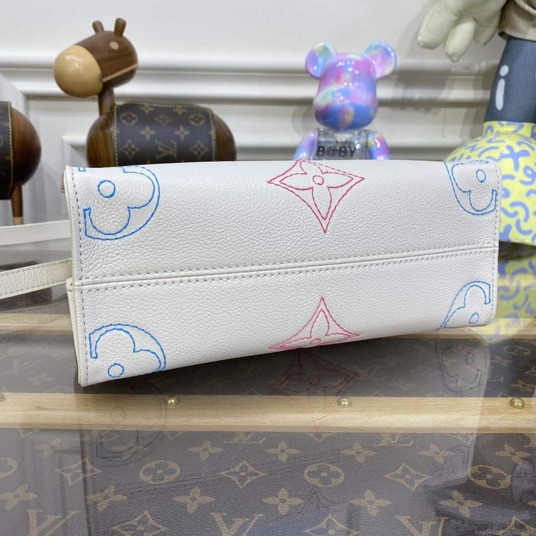 LV M46629 Louis Vuitton OnTheGo PM Handbag Beige