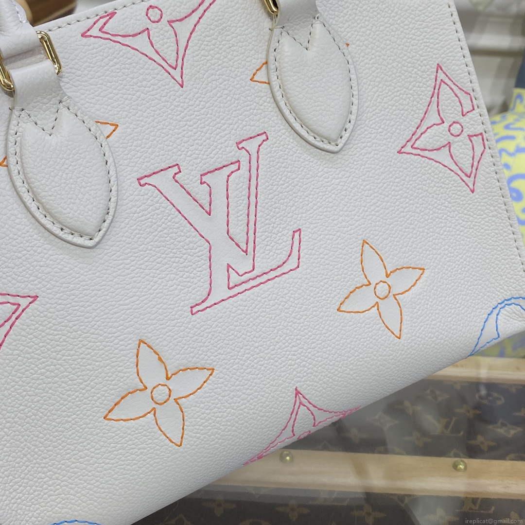 LV M46629 Louis Vuitton OnTheGo PM Handbag Beige