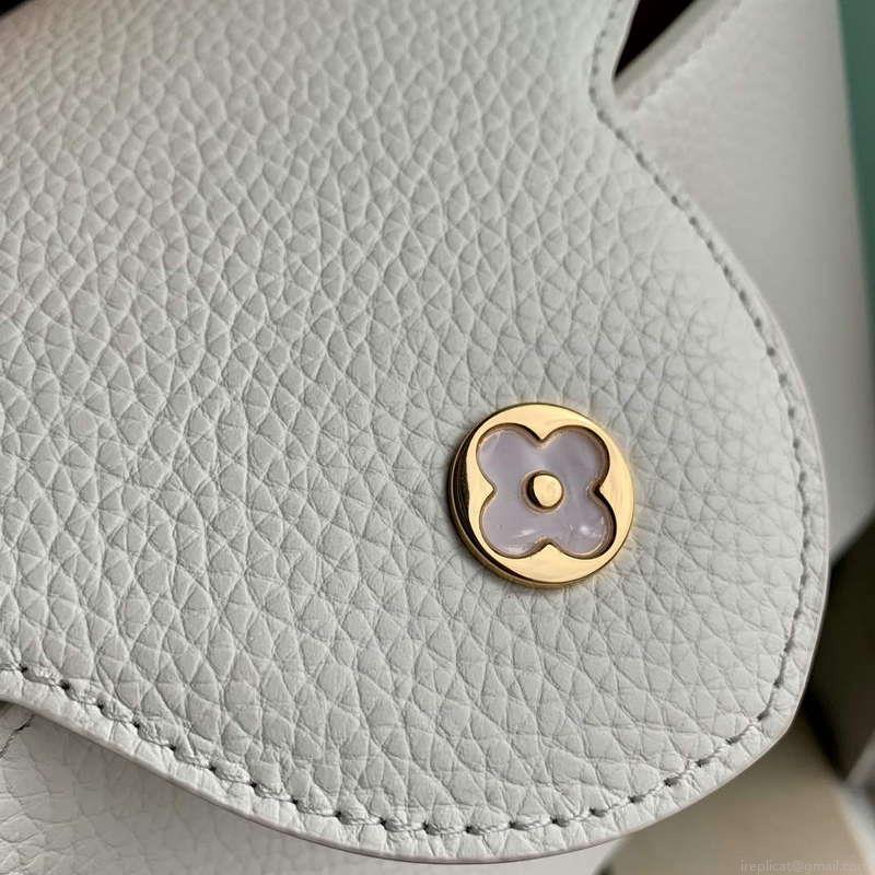 LV M22121 Louis Vuitton Capucines BB Handbag Snow White