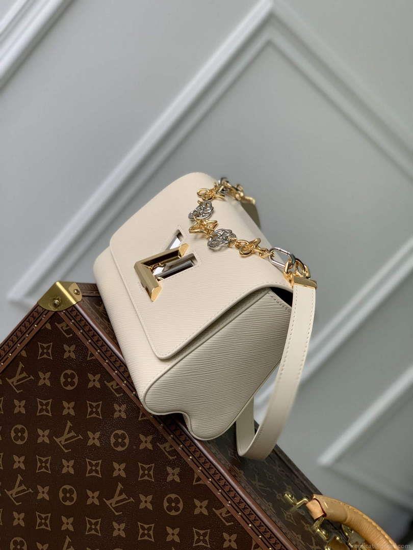 LV M22774 Louis Vuitton Twist MM Handbag Quartz