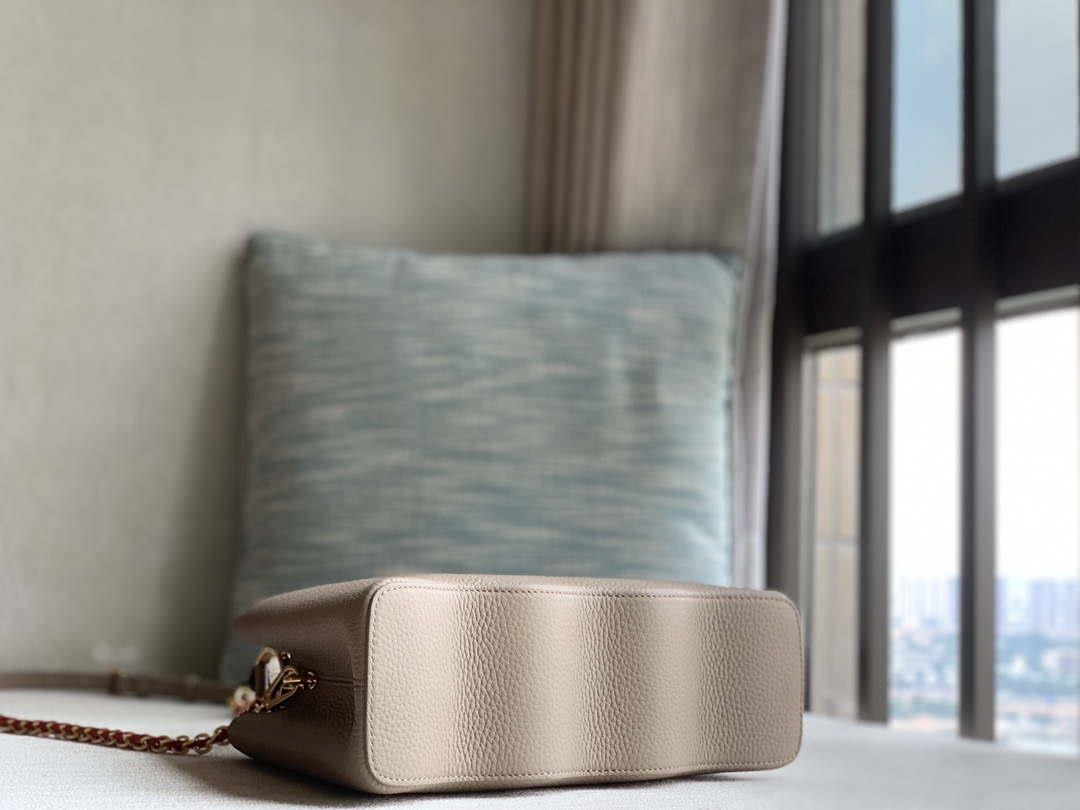 LV M22121 Louis Vuitton Capucines BB Handbag Gray
