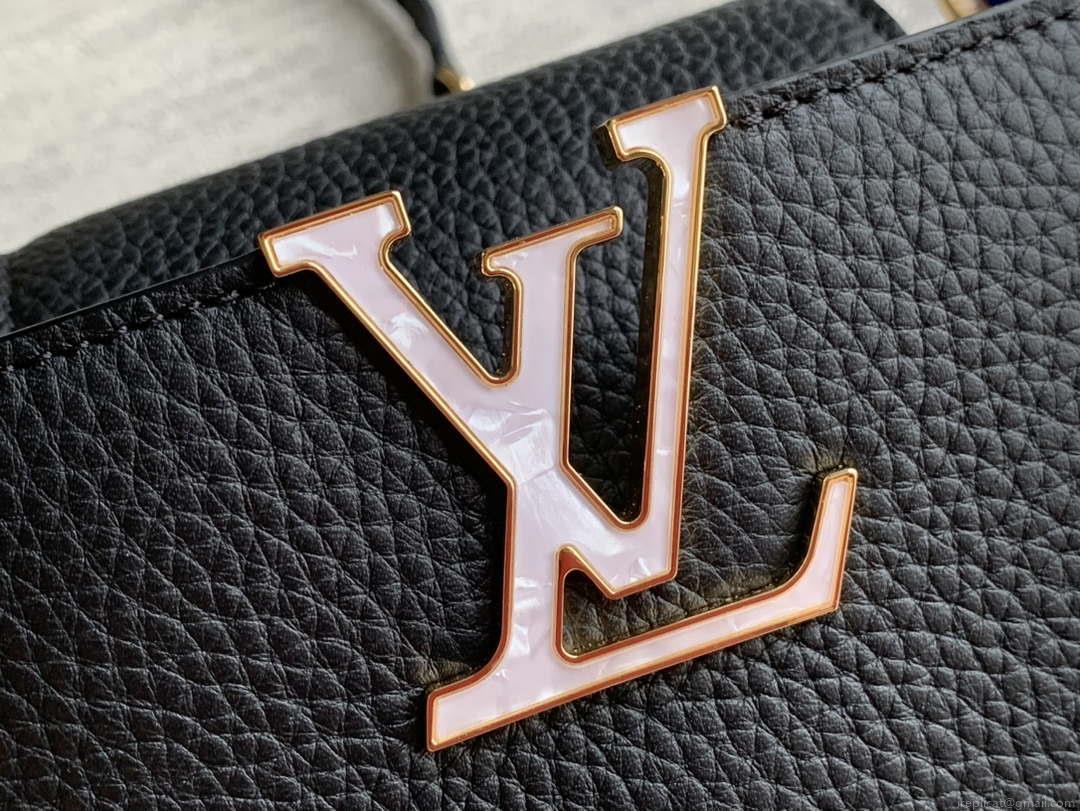 LV M22121 Louis Vuitton Capucines Mini Handbag Black