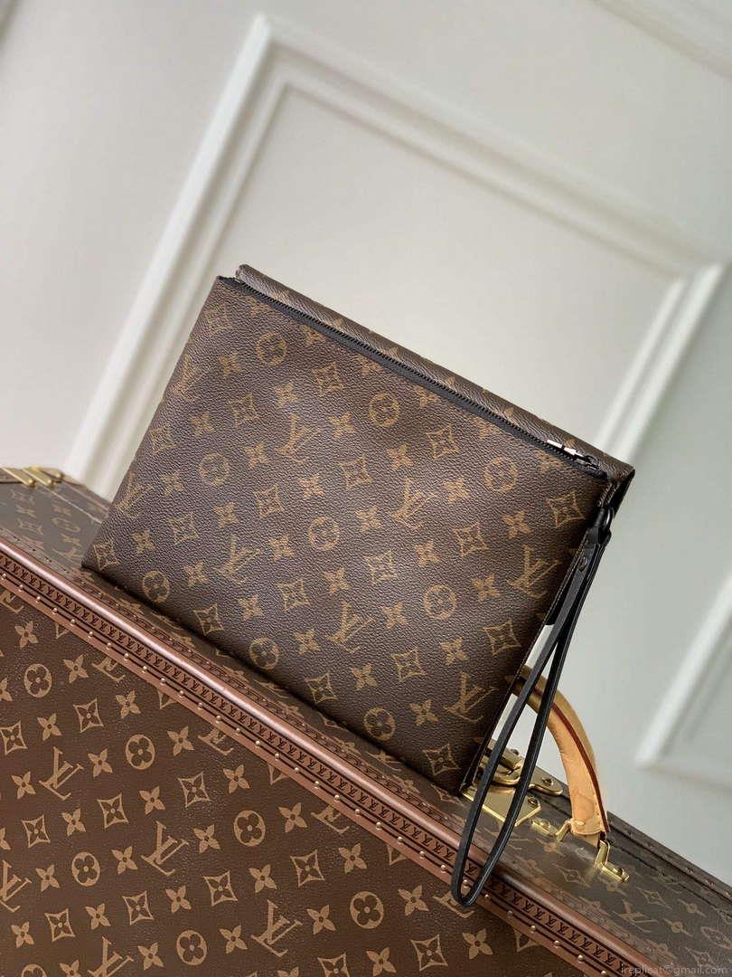 LV M82598 Louis Vuitton Pochette S-Lock Brown