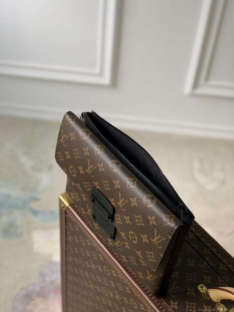 LV M82598 Louis Vuitton Pochette S-Lock Brown