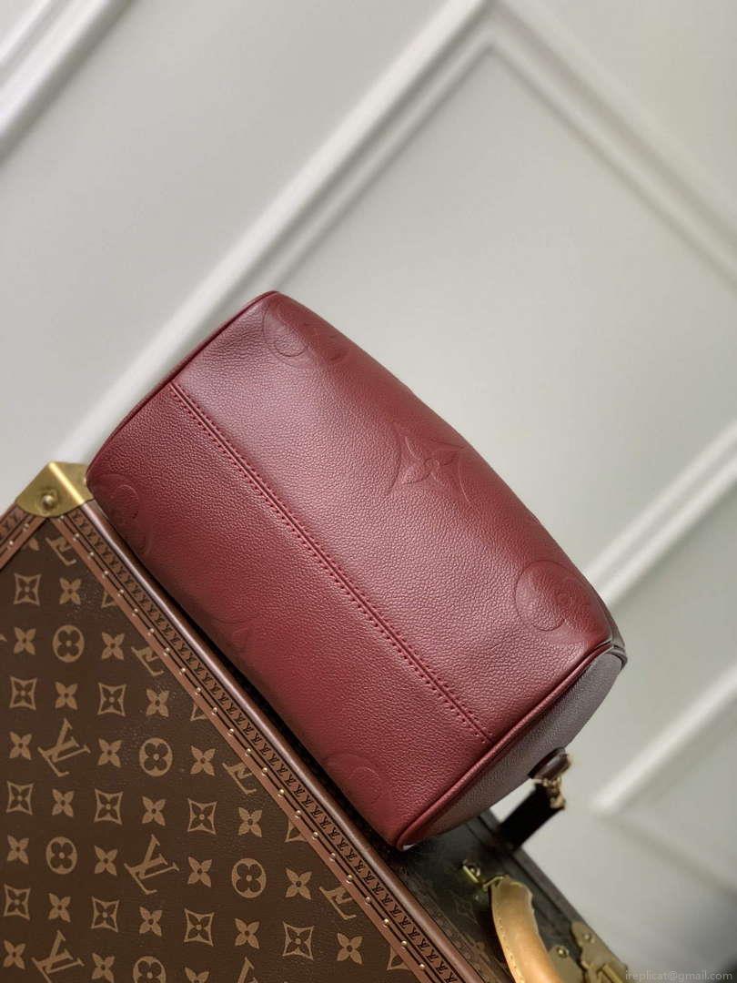 LV M59273 Louis Vuitton Speedy Bandoulière 25 Handbag Wine Red